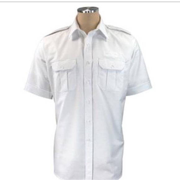 Two Crew Outfitters Cool Gold Oxford Fitted Pilot Shirt 17 S/S Tailored - Picture 2 of 5